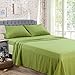 Maevis Bed Sheet Set-1800 Double Brushed Microfiber Bedding - Deep Pocket- Wrinkle, Fade, Stain Resistant - Hypoallergenic - 4 Piece (Green,Queen)