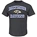 NFL Heart & Soul Baltimore Ravens Basic Tee, Charcoal Hearther, Large