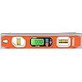 Johnson Level & Tool 1435-1000D Magnetic Programmable Digital Torpedo Level, 10", Orange, 1 Level