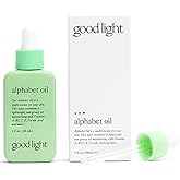good light Alphabet Oil. Lightweight & Non-Greasy Face Oil with Microbiome Probiotics & Jojoba Oil. Korean Skin Care Probiotic Serum For Face, Neck, & Body. Vitamin C & Vitamin E Oil, 1 Fl. Oz.