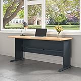 Bush Business Furniture Series A 72W Desk in Beech and Slate