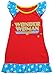 Wonder Woman Big Girls' Dorm, Red, Small (6-6X)