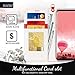 FYY Designed for Samsung Galaxy S8 Case, PU Leather Wallet Phone Case with Card Holder Flip Protective Case Cover [Kickstand Feature][Wrist Strap] for Samsung Galaxy S8 Red