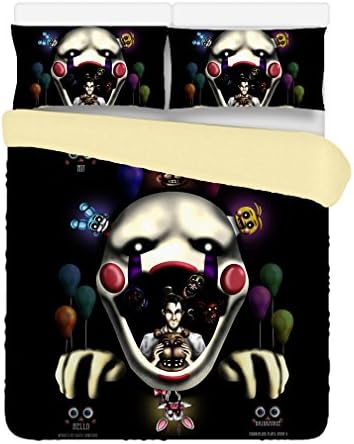 Custom Five Nights at Freddy's 3 Piece Duvet Cover Bedding Set Queen Size 200x230CM