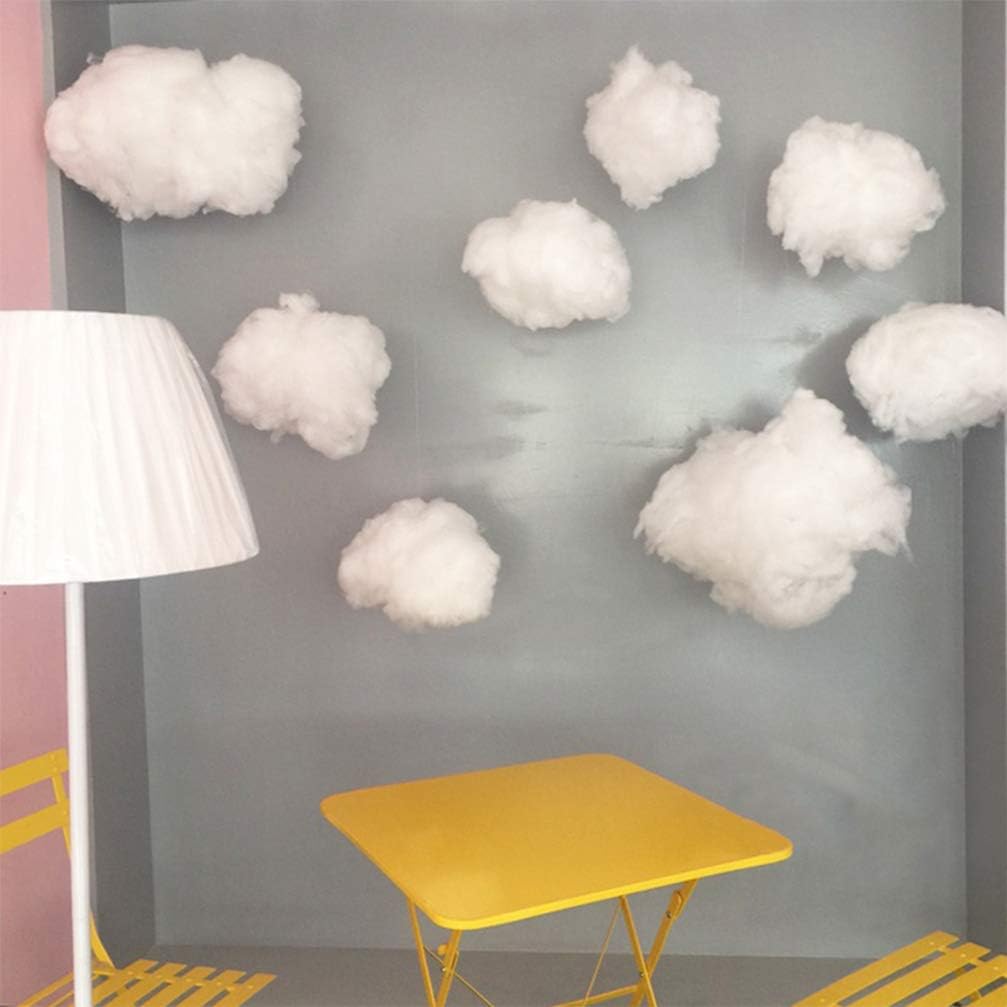 NUOBESTY 4pcs Artificial Cloud Decorative Hanging Cloud Ornament DIY 3D Cotton Cloud Props for Wedding Party Supplies Gifts (15cm) - Image 4