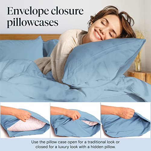 6 PC Queen Sheet Set, Bamboo Sheets Queen Size, Deep Pockets 18" Eco Friendly Wrinkle