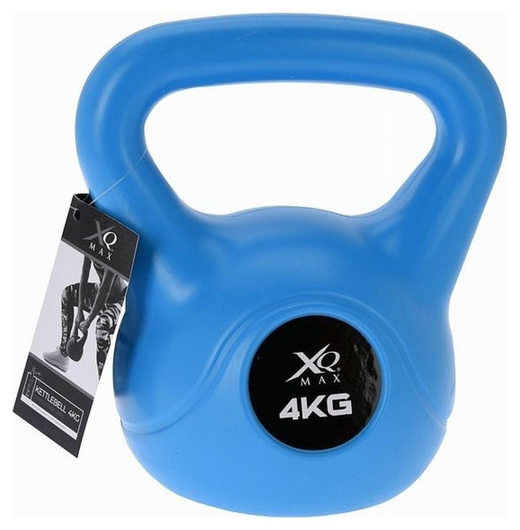 XQ Max Unisex's Cement Kettlebell, Blue, 4kg