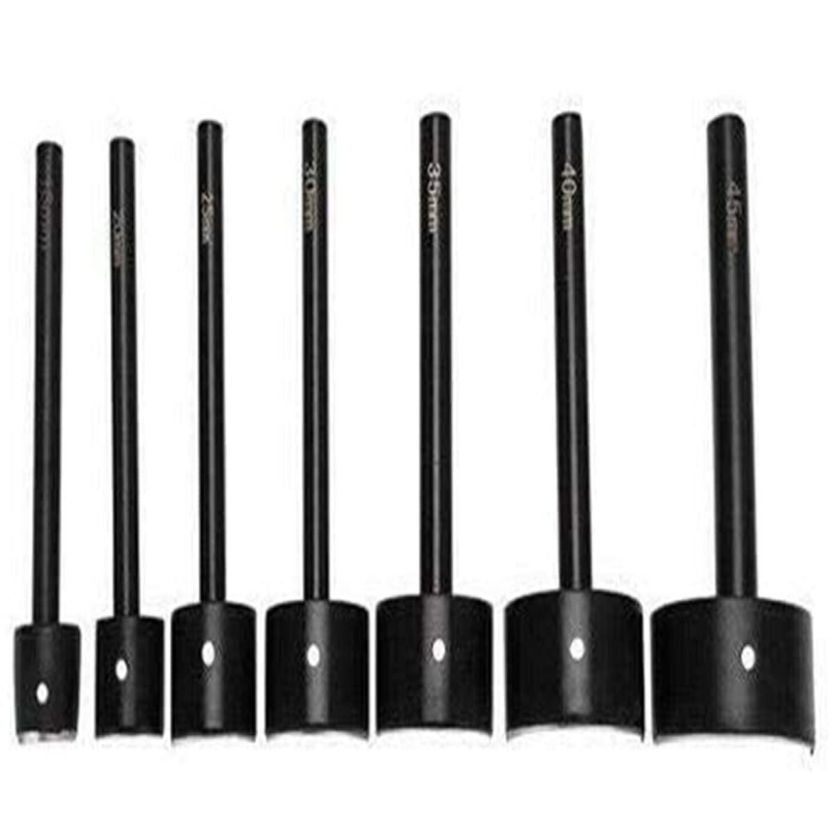 7 Pack Leather Hole Punch 15mm-45mm Leather Half Round Cutter End Punches Strap Tools For DIY Craft Belt Wallet Handwork