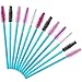 Akstore 100 Pack Disposable Eyelash Mascara Brushes Eyelash Brush Wands Applicator Makeup Kits (Colorful-Black)