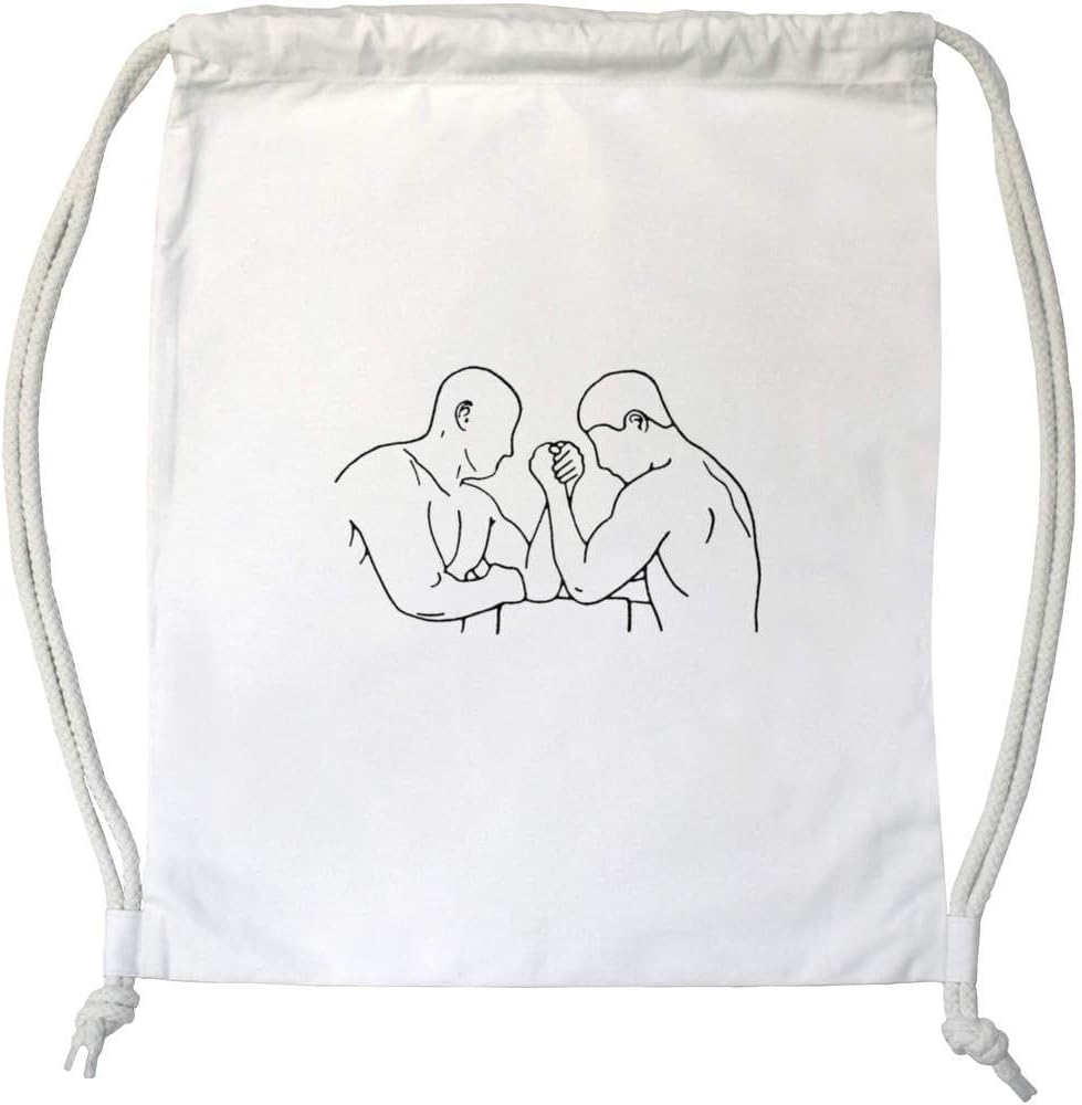 Azeeda 'Arm Wrestling' Drawstring Gym Bag/Sack (DB00013434)