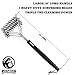 Grill Brush Bristle Free for Barbecue - BBQ Cleaning Brushes to Prevent Flare Ups for That Perfect Checkerboard Steak - Easily Cleans Metal Grills and Porcelain Grates Without Damage