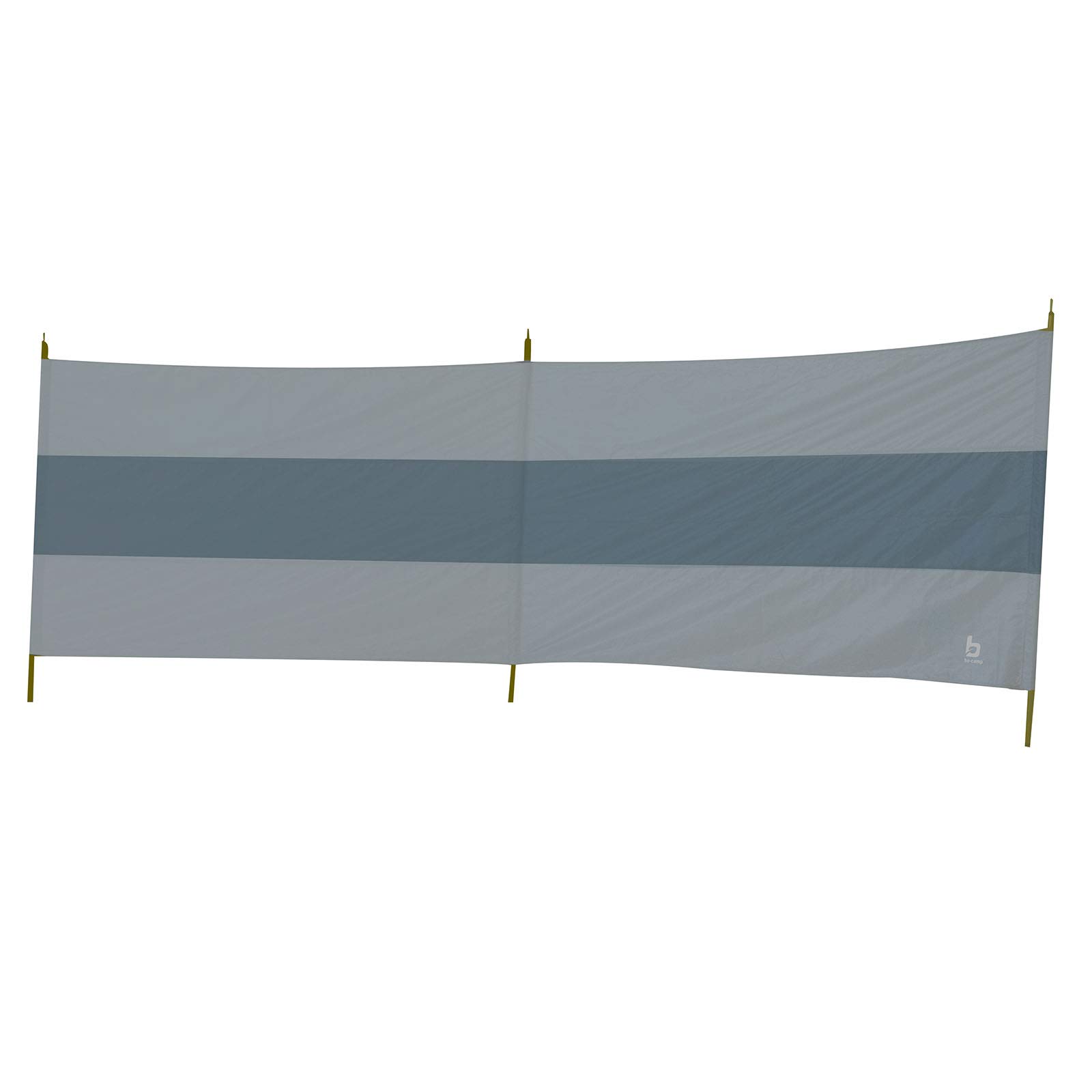 Bo-Camp - Windbreak - Popular - 2-compartment - 3.35x1.2 meters, gray