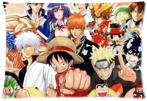 Hertanercase Anime One piece Naruto Bleach Custom Zippered Soft Pillow Cases 20x30 (Two sides)
