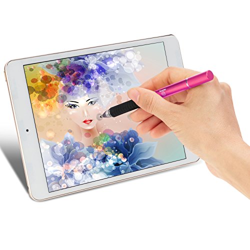 Healcity Premium Capacitive Stylus Pen,Disc & Fiber Tip 2 in 1 Series,Fine Point Stylus Tip,High Sensitivity & Precision,Universal on iPhone/ iPad/ Tablet/laptop and other Touchscreens (Red) - Thumbnail 7