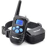 Petrainer PET998DRB1 Dog Training Collar Rechargeable Rainproof 330 yd Remote Dog Shock Collar Beep, Vibra Shock Electronic Collar