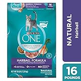 Purina ONE Hairball, Natural Dry Cat Food, Hairball Formula - 16 lb. Bag