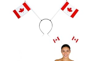UPEOXT Canada Flag Headband, 2026 World Cup Decorations, Soccer Fan Hairband, Country Flags of World Cup 2026 Merchandise
