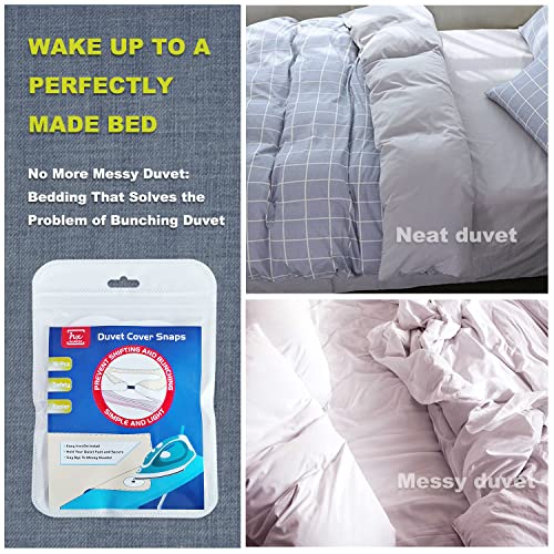 HX AURIZE 16 Pcs/Lightweight Duvet Cover Snaps Fasteners Comforter Holder Clips Keep The Corner
