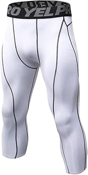 Leggins deportivos 3/4 tipo leotardos para hombre, de secado ...
