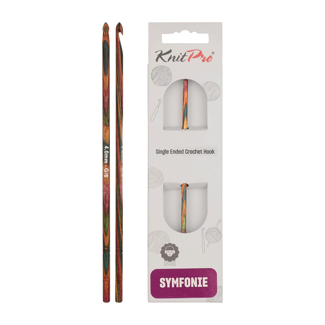 KnitPro Symfonie Single Ended Crochet Hook | 4.00mm