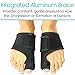 Vive Bunion Splint - Toe Straightener & Corrector Brace Pad for Hallux Valgus Pain Relief - Night Time Support for Men & Women (Black)