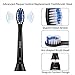 Cellena Replacement Toothbrush Heads Compatible with Sonicare ProtectiveClean 5100 Gum Health, fits DiamondClean HealthyWhite FlexCare 2 Series 3 Series EasyClean Brush Handles, 6 Pack Black