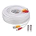 WildHD 4x150ft All-in-One Siamese BNC Video and Power Security Camera Cable BNC Extension Wire Cord with 2 Female Connetors for All HD CCTV DVR Surveillance System (White)