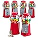 Kicko 5 Inch Gumball Machine - 6 Pieces Classic Candy Dispenser - Perfect for Birthdays, Kiddie Parties, Christmas, Novelties, Kitchen Dessert Buffet, Party Favor and Supplies