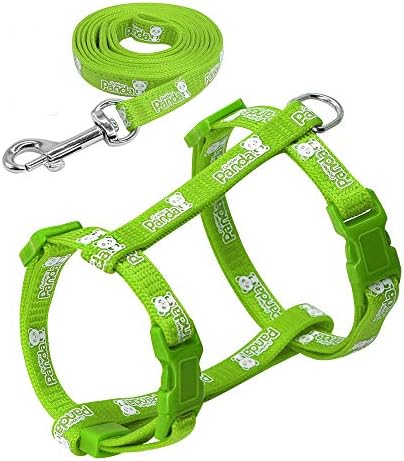 CELLTEK Escape Proof Cat Harness and Leash - Reflective Adjustable Cat Walking Harness Nylon Strap Collar with Leash