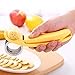 Yamde Hand Held Banana Slicer Chopper Cucumber Cutter for Fruit Salads,plastic Handle/Stainless Steel Blade