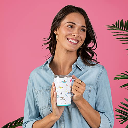 Swig Life 18oz Travel Mug with Handle and Lid, Stainless Steel