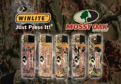 Mossy Oak Lighter Refillable (5 Count) Break up Treestand Obsession Brush Duck Blind
