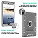 iPad Air Case,TIANLI(TM) ArmorBox [Dual Layer] Convertible [Heavy Duty] Rugged Hybrid Protective With KickStand Case For iPad Air ,Grey-Grey
