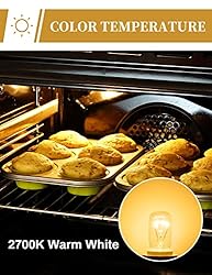 40 Watt Appliance Light Bulb, DORESshop 4Pack T8