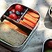 Sumerflos All Stainless Steel Bento Box, 1200ML/40OZ Lunch Food Containers, Perfect for Adults and Kids School, Office, On-the-Go Meal and Snack, Eco-Friendly, Dishwasher Safe (3 Compartment)
