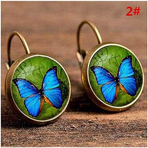 5Five Vintage Women's Earrings Gem Round studs Earrings with various patterns