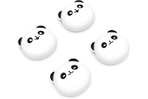 PlayVital Cute Thumb Grip Caps for ps5, Edge, ps4 Controller, Silicone Analog Stick Cover for Xbox Series X/S, Elite Series 2 Controller, Thumbstick Caps for Switch 2 Pro Controller - Chubby Panda