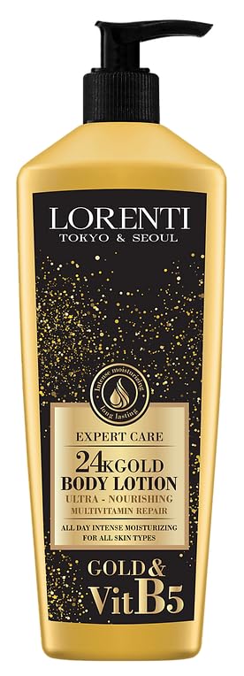 Lorenti Body Cream Lotion | 24K Gold Body Lotion | Ultra Nourishing Multi Vitamin Repair 400ml