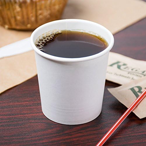 4 oz. White Paper Cups, Espresso Cups - 60 Count. Great For, Coffee, Sampling Cups, Espresso And More!