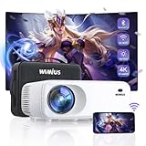 5G WiFi Bluetooth Projector 4K Support, 460 ANSI