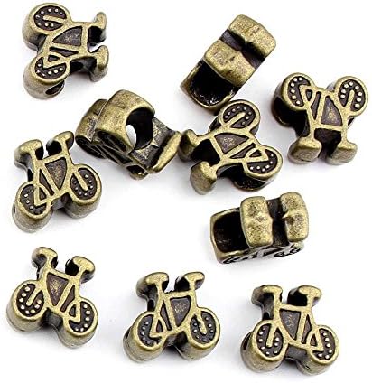 210 Pieces Jewelry Making Findings Antique Bronze Charms FL2754 Bicycle Bead Craft Lots Repair Supplies