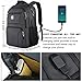Laptop Backpack, Business Travel Slim Durable Anti Theft Laptops Backpack with USB Charging Port, Water Resistant College Backpack for Men Women Fits 15.6 Inch Laptop, Black