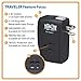Tripp Lite 2 Outlet Portable Surge Protector Power Strip, Direct Plug In, Tel/Modem Protection, Lifetime Warranty & $50,000 INSURANCE (TRAVELER)