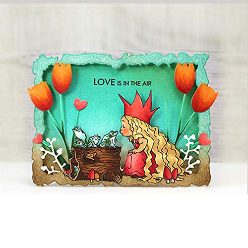iSuperb DIY Die Cuts Carbon Steel Sheets Lace Background Cutting Dies Nesting Stencils Dies for Kids Women Gift Cards