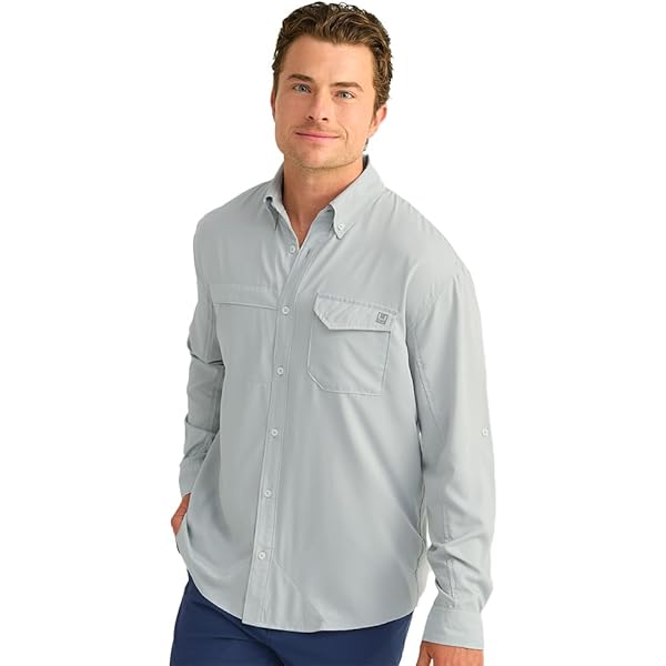 Chemise De Pêche Huk Homme 2XL – Gris, Respirante, Anti-UV, Manches Longues (occasion)