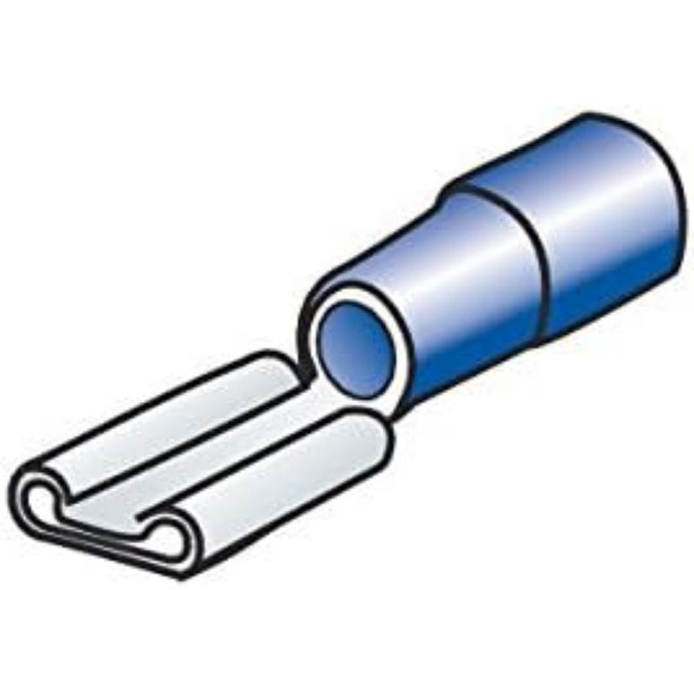 Lampa 45062 Set Plates Female Terminals, Blue, Pack of 10