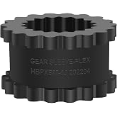 AUTOJARE 4J Coupling Insert EPDM Rubber Spider (4JE) Solid Design, 1-1/2" Width, 2-5/16" OD, 156 in-lb Torque, 7600 RPM