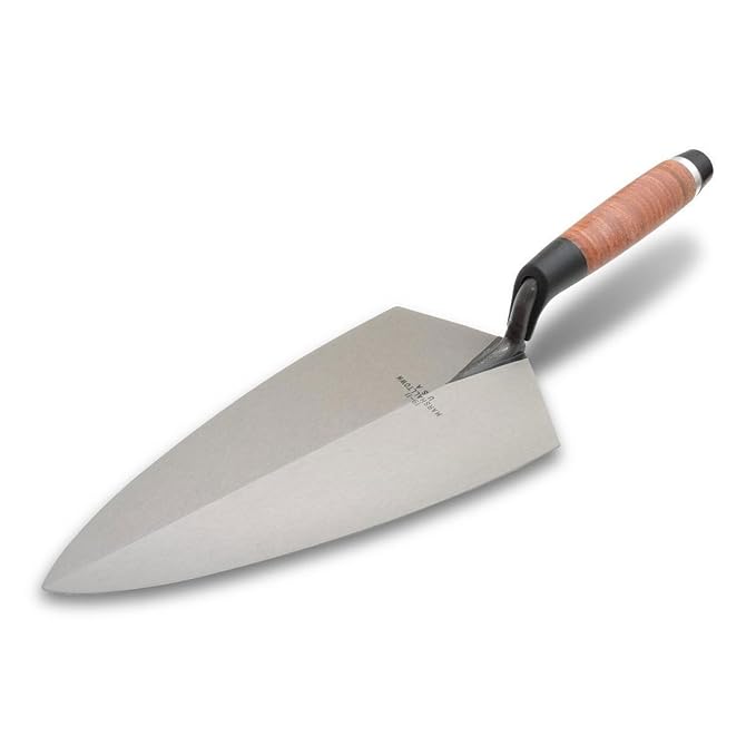 Marshalltown 19l Brick Trowel 11in Leather Handle Amazon.co.uk DIY