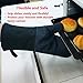 Yutat Oven Gloves, Oven Mitts Heat Resistant 550 Degrees - Made with Quilted Lining and Soft Cotton Lining, Protect Your Hand Professionally During Baking,BBQ and Cooking - 1 Pair 14 Inch Navy