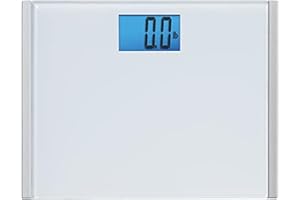 EATSMART Eat Smart Precision Plus Scale, Wide Body Bath Scale for Body Weight, White